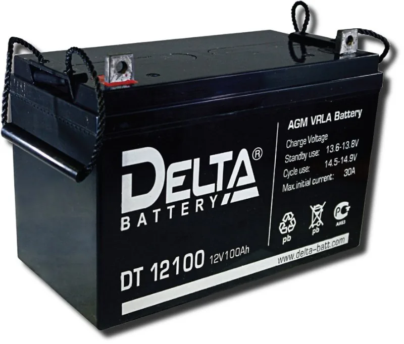 Delta DT 12100. Аккумулятор герметичный свинцово-кислотный
