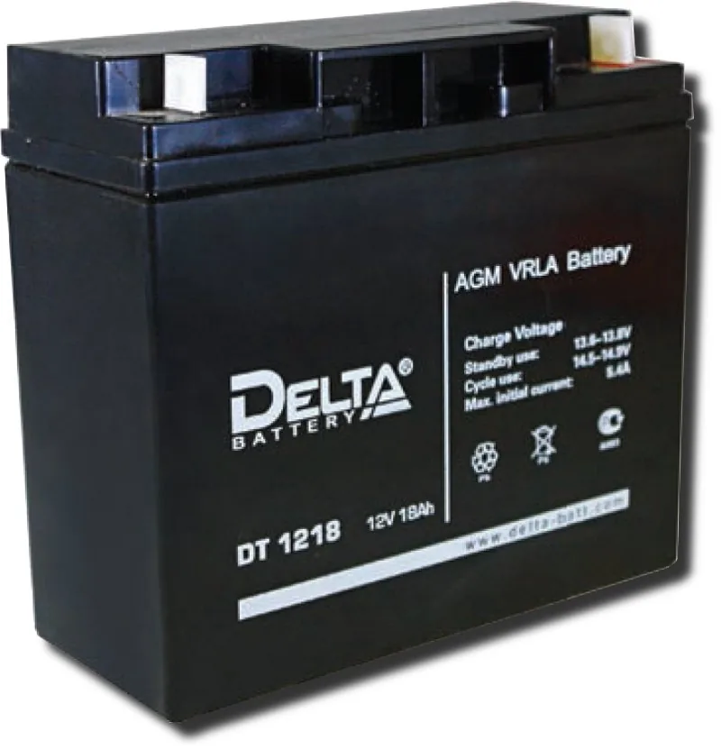 Delta DT 1218. Аккумулятор герметичный свинцово-кислотный