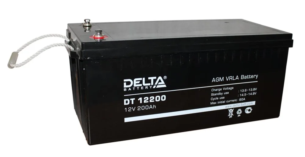 Delta DT 12200. Аккумулятор герметичный свинцово-кислотный