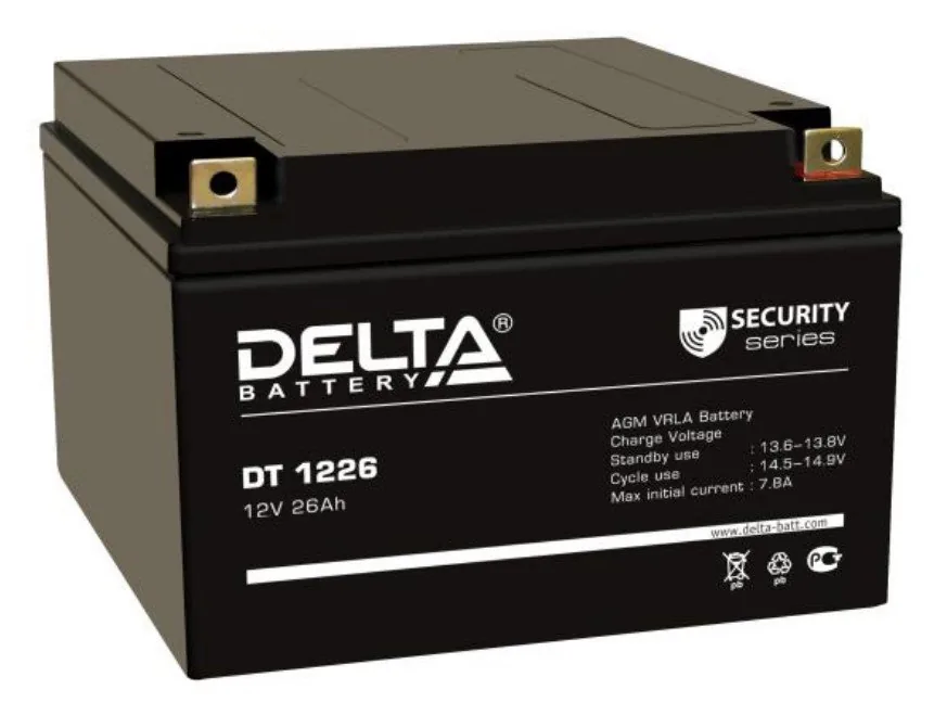 Delta DT 1226. Аккумулятор герметичный свинцово-кислотный