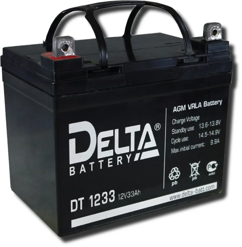 Delta DT 1233. Аккумулятор герметичный свинцово-кислотный