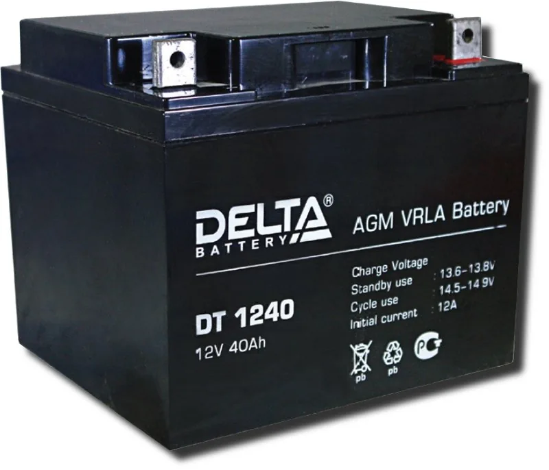 Delta DT 1240. Аккумулятор герметичный свинцово-кислотный