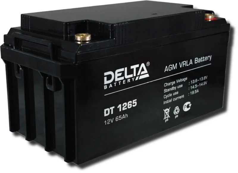 Delta DT 1265. Аккумулятор герметичный свинцово-кислотный