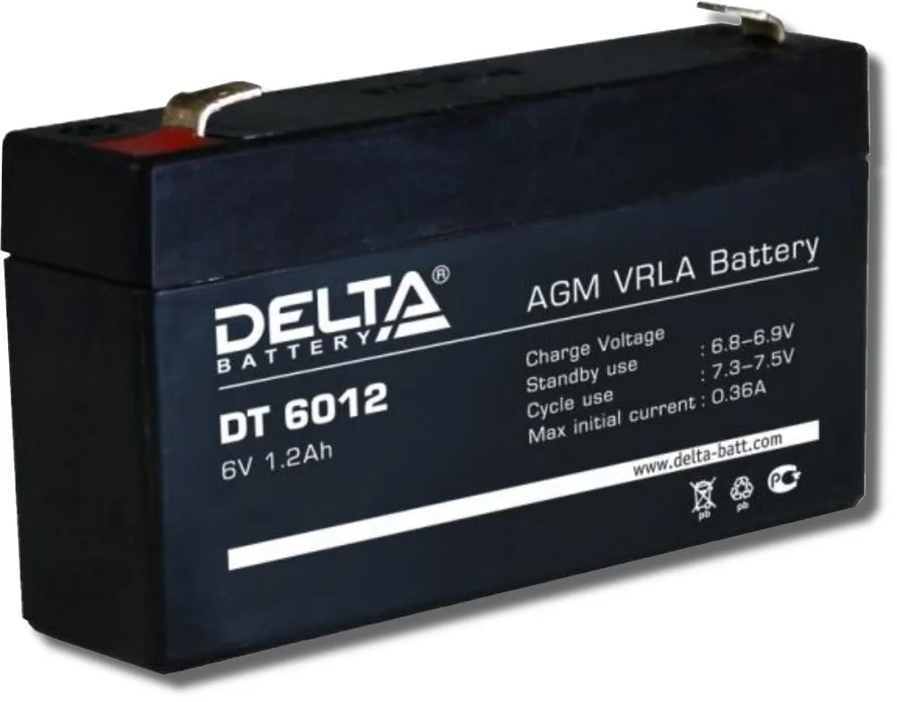 Delta DT 6012. Аккумулятор герметичный свинцово-кислотный