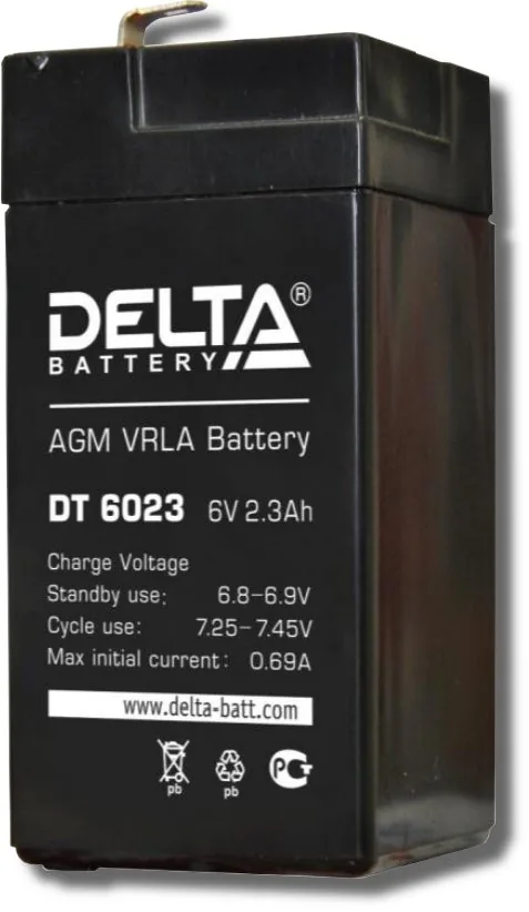 Delta DT 6023. Аккумулятор герметичный свинцово-кислотный