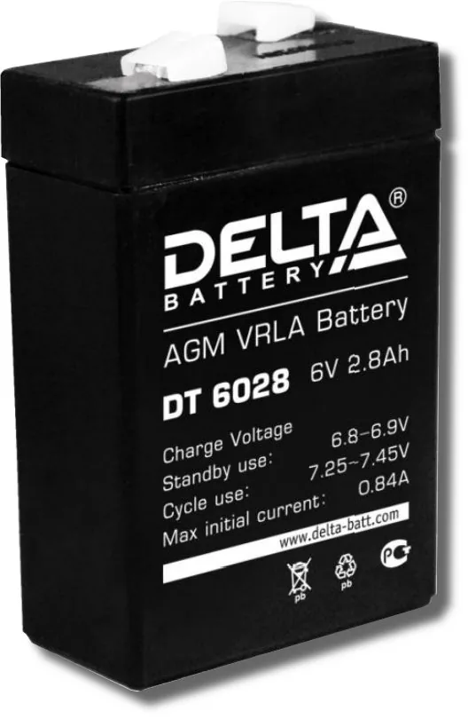 Delta DT 6028. Аккумулятор герметичный свинцово-кислотный
