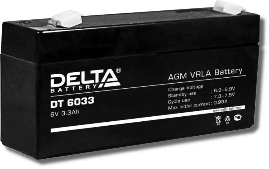 Delta DT 6033. Аккумулятор герметичный свинцово-кислотный