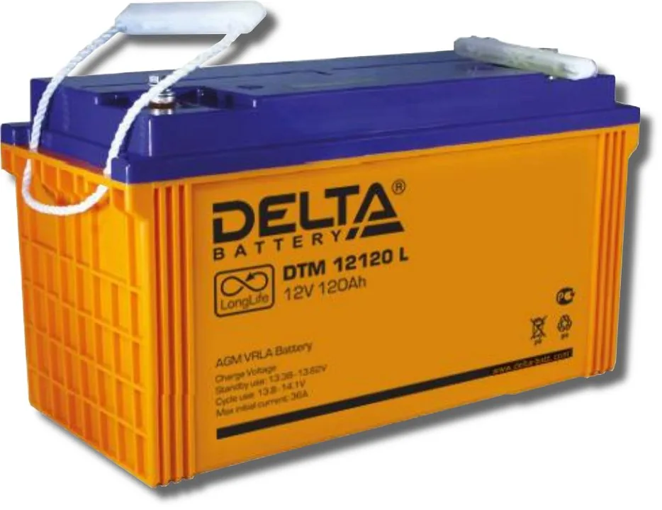 Delta DTM 12120 L. Аккумулятор герметичный свинцово-кислотный