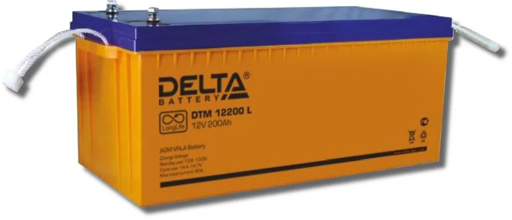 Delta DTM 12200 L. Аккумулятор герметичный свинцово-кислотный