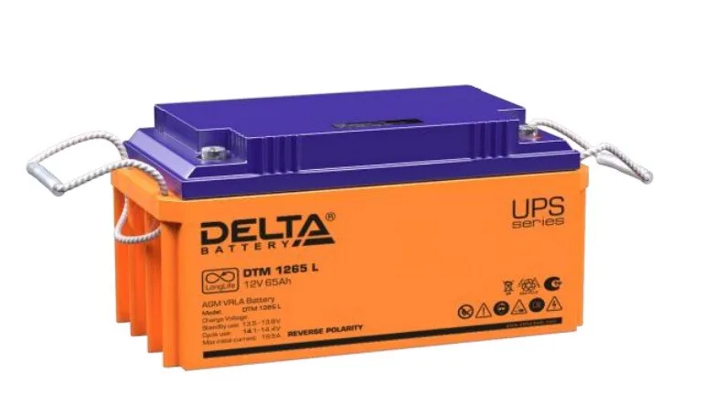 Delta DTM 1265 L REVERSE POLARITY. Аккумулятор герметичный свинцово-кислотный