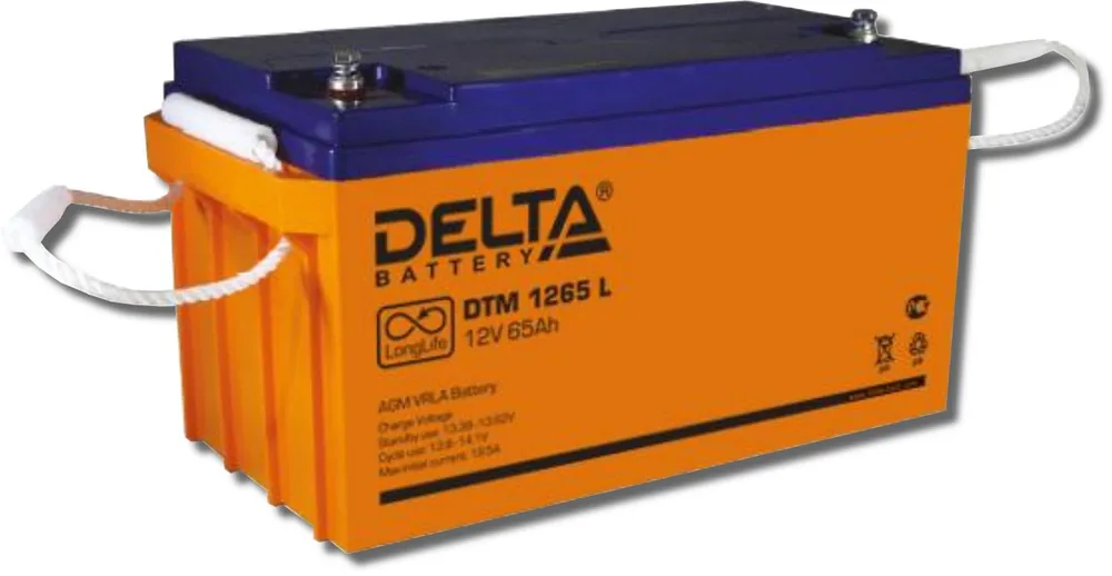 Delta DTM 1265 L. Аккумулятор герметичный свинцово-кислотный