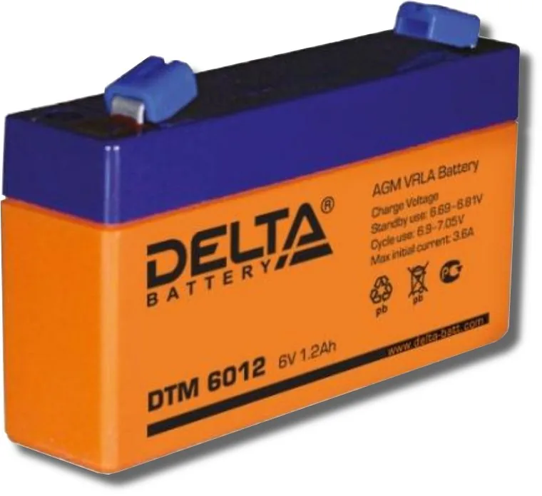 Delta DTM 6012. Аккумулятор герметичный свинцово-кислотный