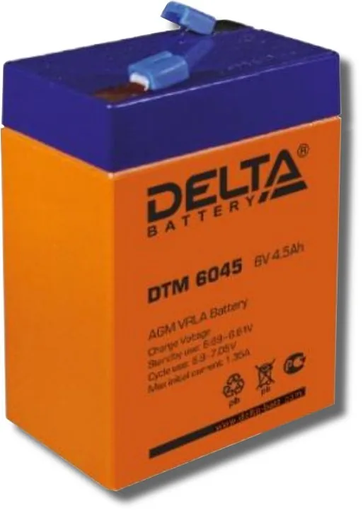 Delta DTM 6045. Аккумулятор герметичный свинцово-кислотный