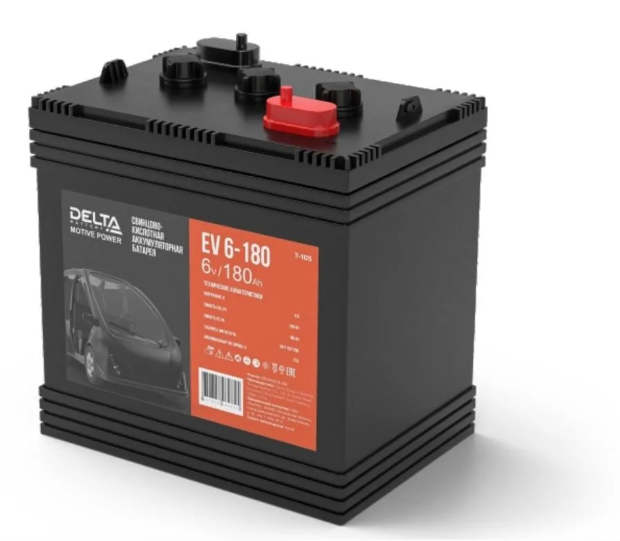 Delta EV 6-180. Аккумулятор герметичный свинцово-кислотный тяговый