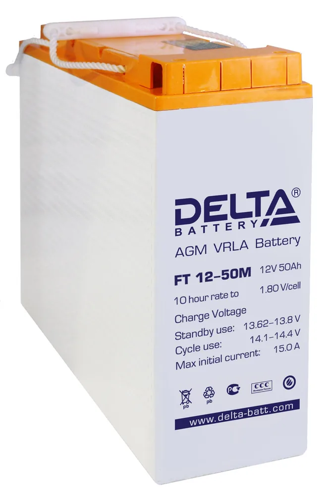 Delta FT 12-50 M. Аккумулятор герметичный свинцово-кислотный