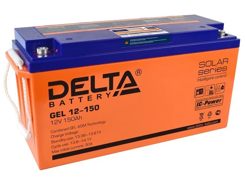 Delta GEL 12-150. Аккумулятор герметичный свинцово-кислотный