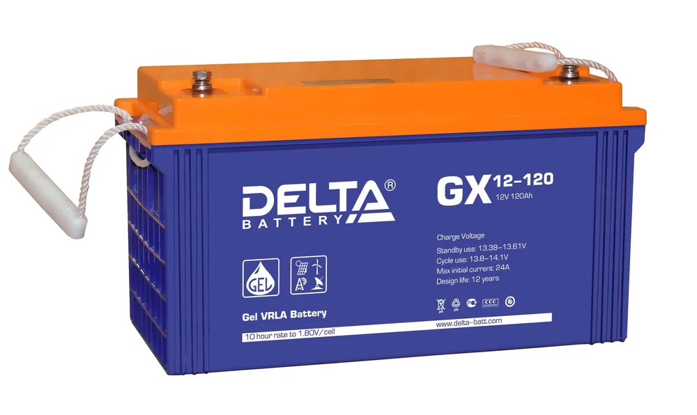 Delta GX 12-120. Аккумулятор герметичный свинцово-кислотный