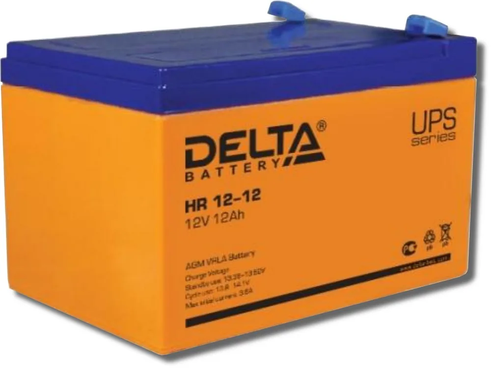 Delta HR 12-12. Аккумулятор герметичный свинцово-кислотный