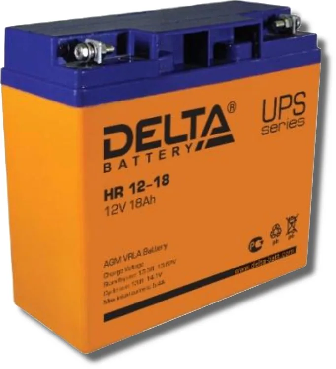 Delta HR 12-18. Аккумулятор герметичный свинцово-кислотный