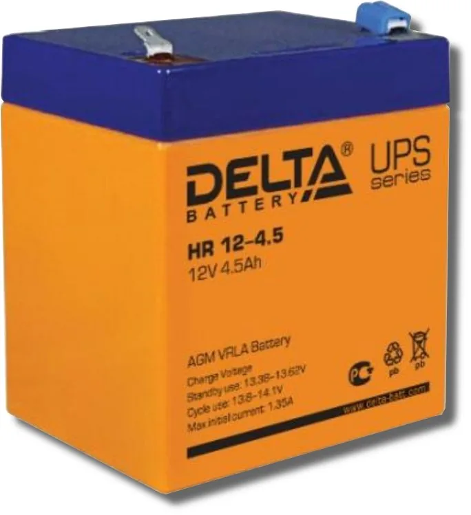 Delta HR 12-4.5. Аккумулятор герметичный свинцово-кислотный