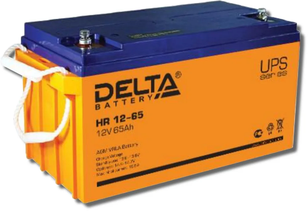 Delta HR 12-65. Аккумулятор герметичный свинцово-кислотный