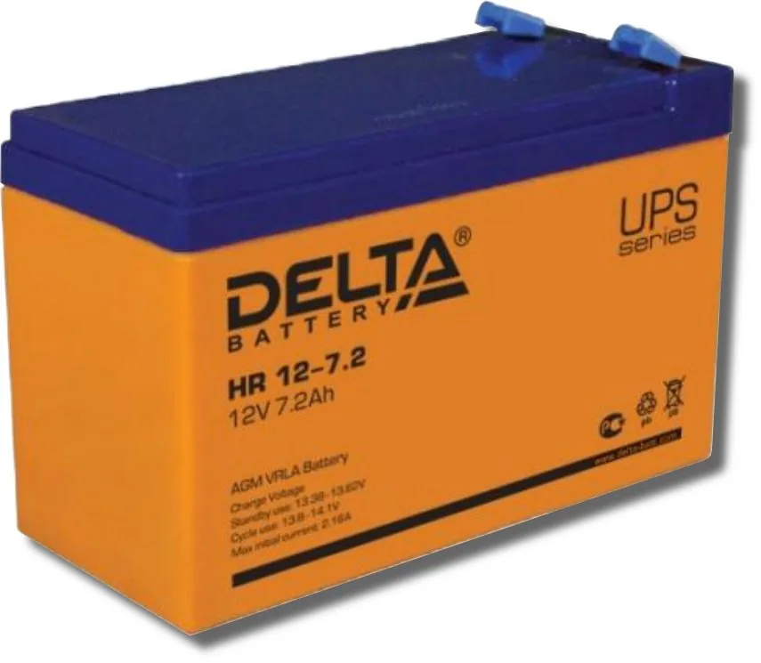 Delta HR 12-7.2. Аккумулятор герметичный свинцово-кислотный