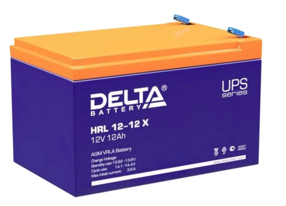 Delta HRL 12-12 X. Аккумулятор герметичный свинцово-кислотный