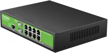 DSP708G-2S-T135 (L2+) 8х1Гбит/с 2SFP 8PoE 8PoE+ 135W управляемый. Коммутатор с питанием по PoE