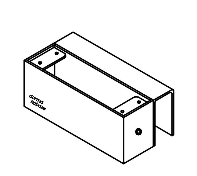 DBA-101 Glass Comfort. Комплект монтажный для цельностеклянной створки, для совместной работы с замком DB100.