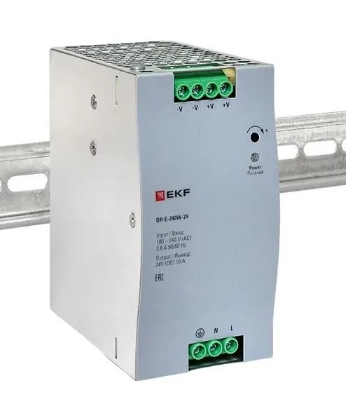 DR-E-240W-24. Блок питания на дин рейку 240Вт — фото 3 из 3