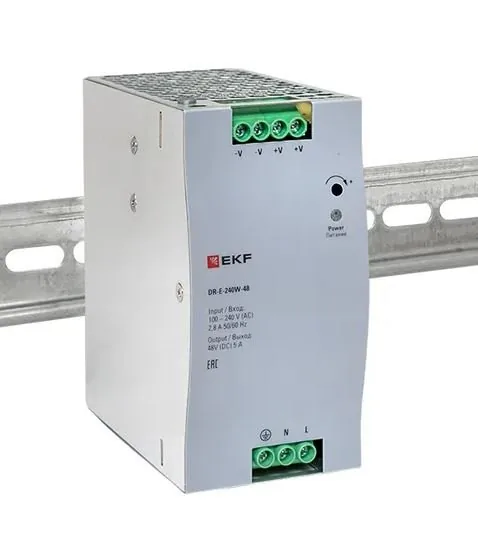 DR-E-240W-48. Блок питания на дин рейку 240Вт — фото 3 из 3