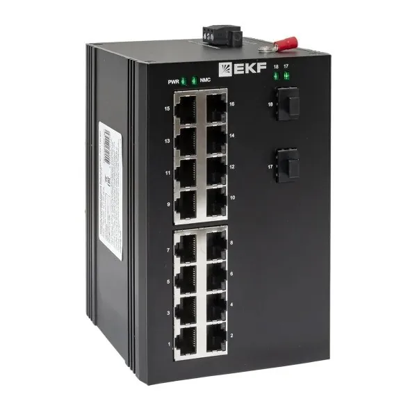 TSX-U-2GX/SFP-16GT. Промышленный неуправляемый коммутатор