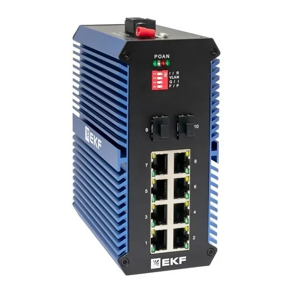TSX-U-2GX/SFP-8GTP. Промышленный неуправляемый коммутатор