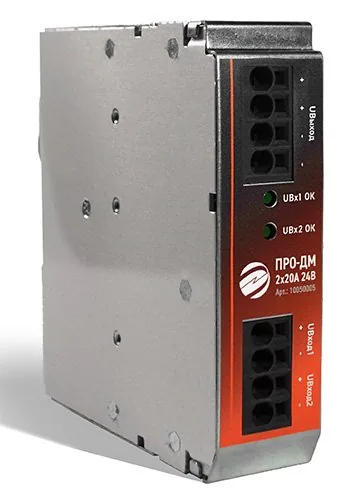 ПРО-ДМ 2х20А 24VDC. Диодный модуль 2х20А 24В