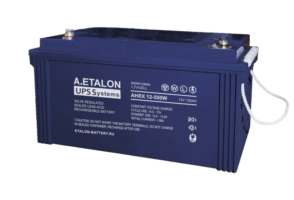 A.ETALON AHRX 12-550W (120). Аккумулятор герметичный свинцово-кислотный