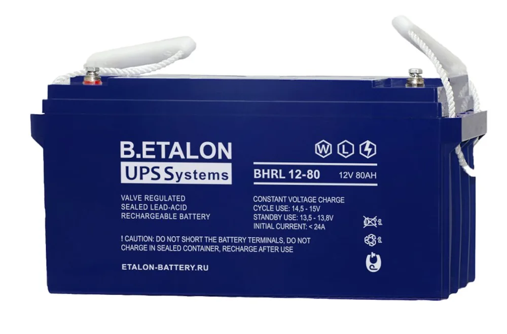 B.ETALON BHRL 12-80. Аккумулятор герметичный свинцово-кислотный