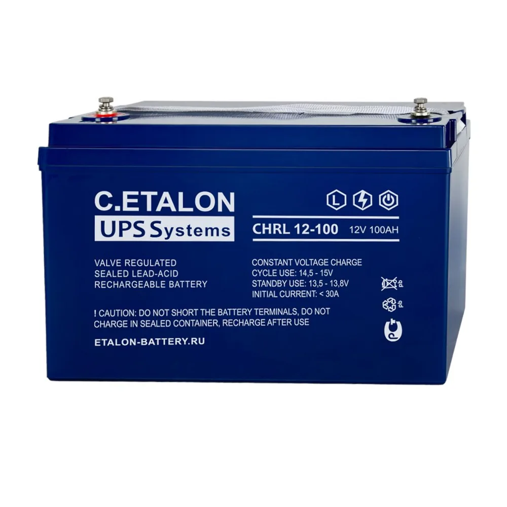 C.ETALON CHRL 12-100. Аккумулятор герметичный свинцово-кислотный