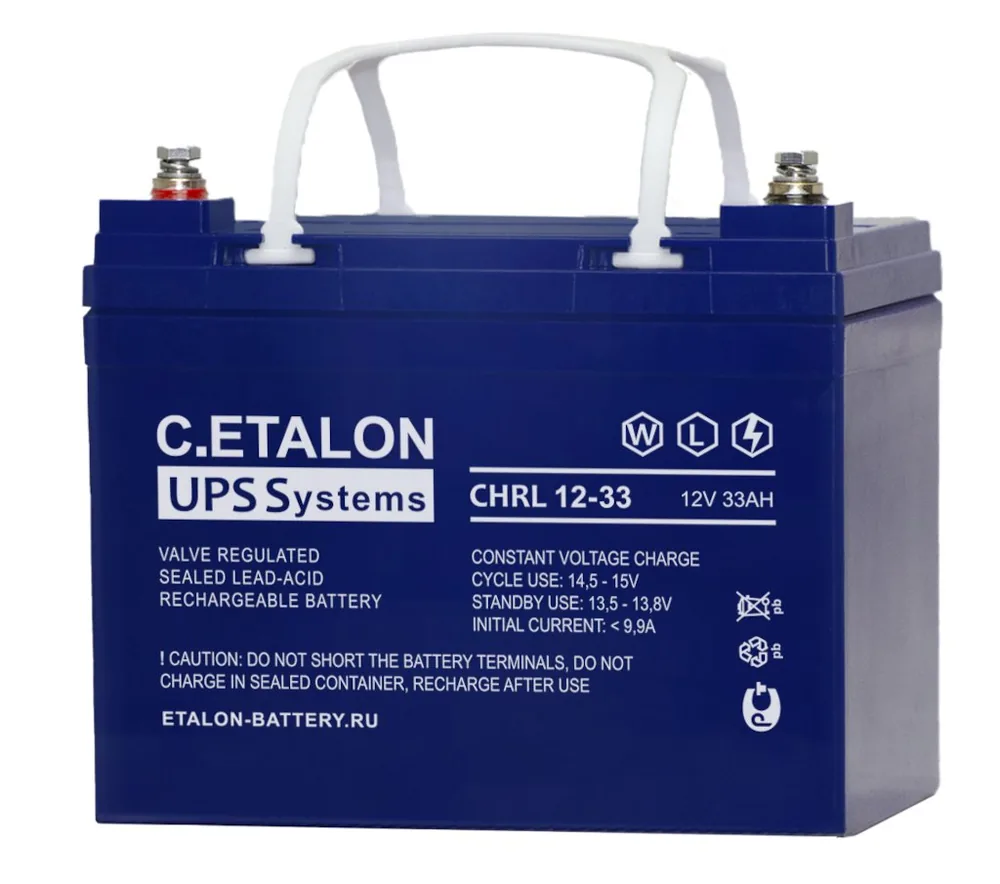 C.ETALON CHRL 12-33. Аккумулятор герметичный свинцово-кислотный