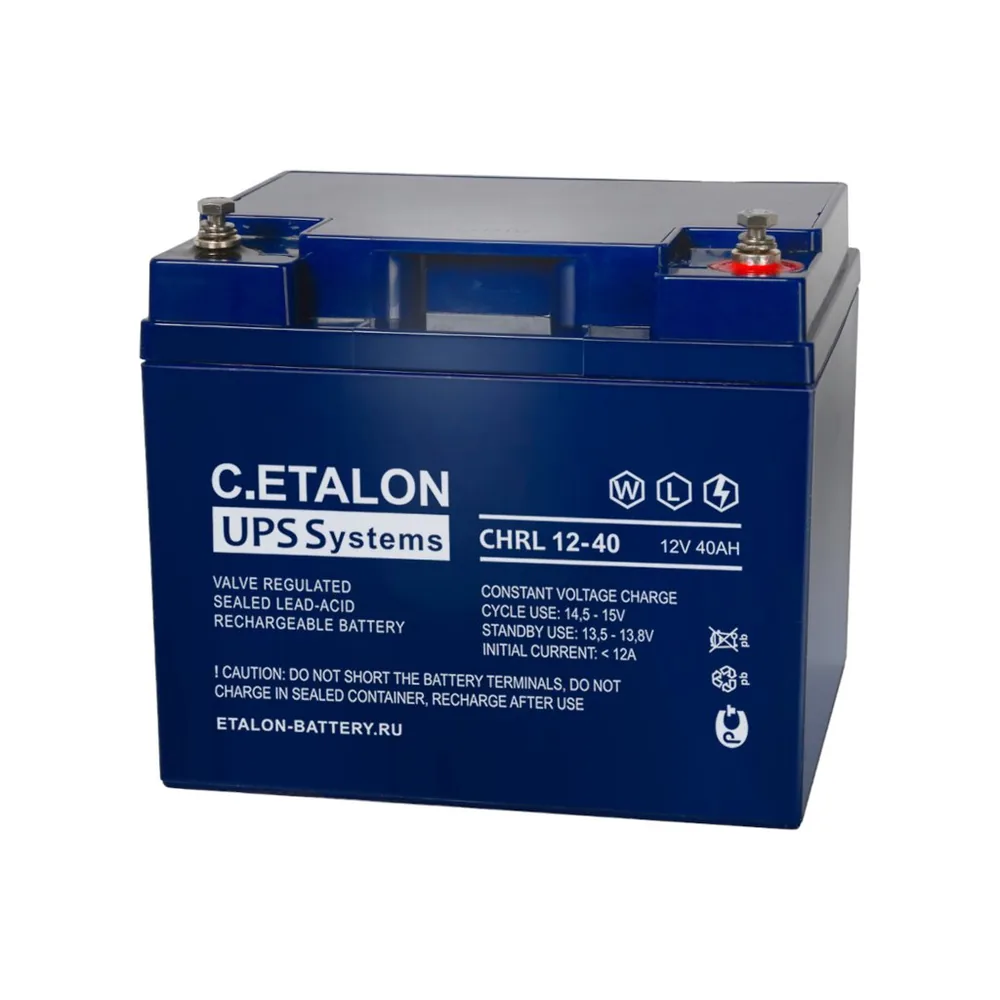 C.ETALON CHRL 12-40. Аккумулятор герметичный свинцово-кислотный