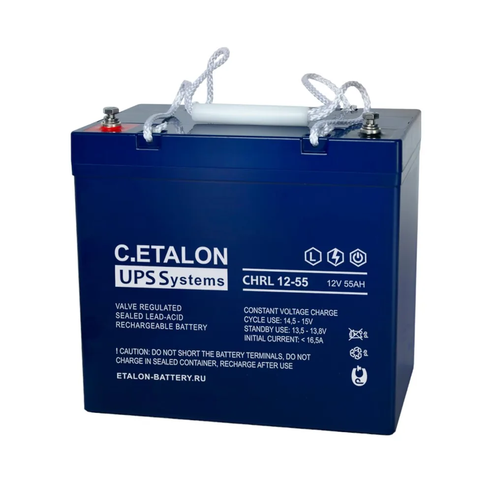 C.ETALON CHRL 12-55. Аккумулятор герметичный свинцово-кислотный