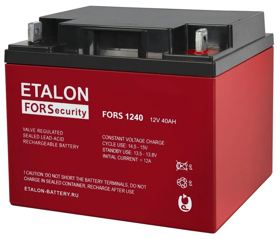 ETALON FORS 1240. Аккумулятор герметичный свинцово-кислотный