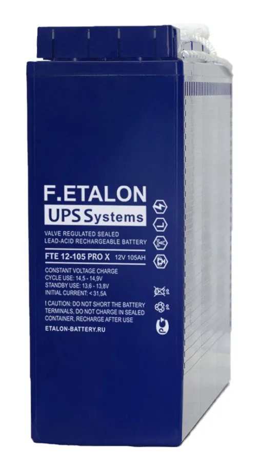 F.ETALON FTE 12-105 PRO X. Аккумулятор герметичный свинцово-кислотный