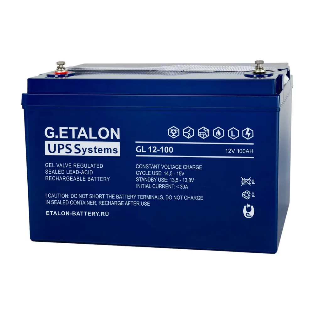 G.ETALON GL 12-100. Аккумулятор герметичный свинцово-кислотный