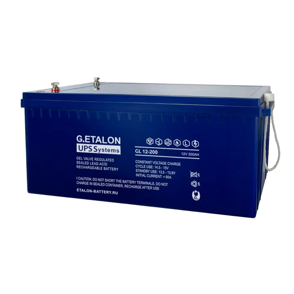 G.ETALON GL 12-200. Аккумулятор герметичный свинцово-кислотный