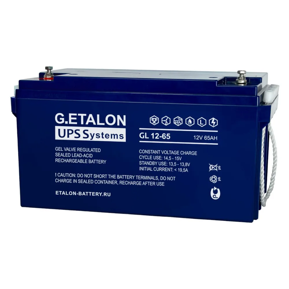 G.ETALON GL 12-65. Аккумулятор герметичный свинцово-кислотный