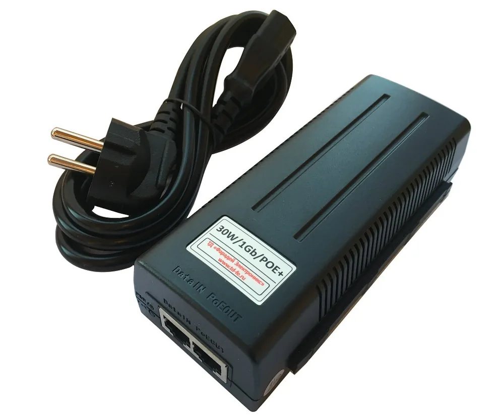 30W/1Gb/POE+. Инжектор PoE