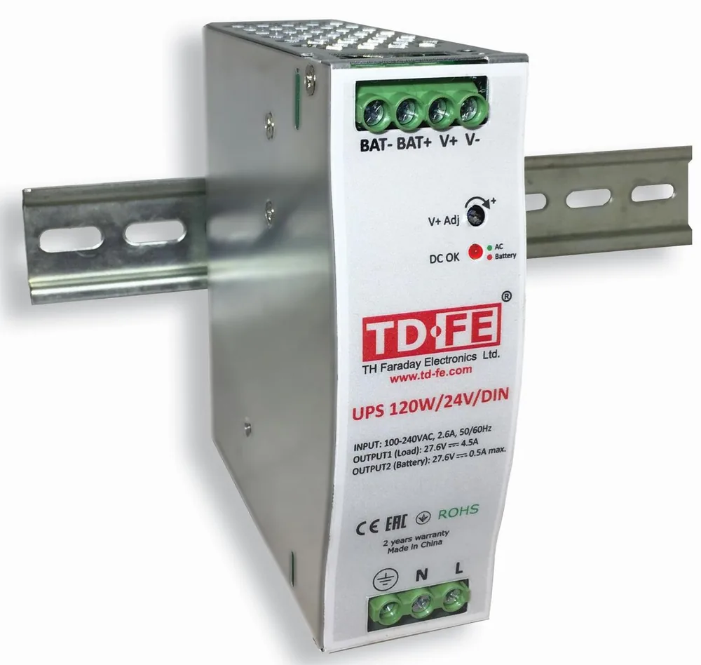 Блок бесперебойного питания UPS 120W/24V/DIN 2015