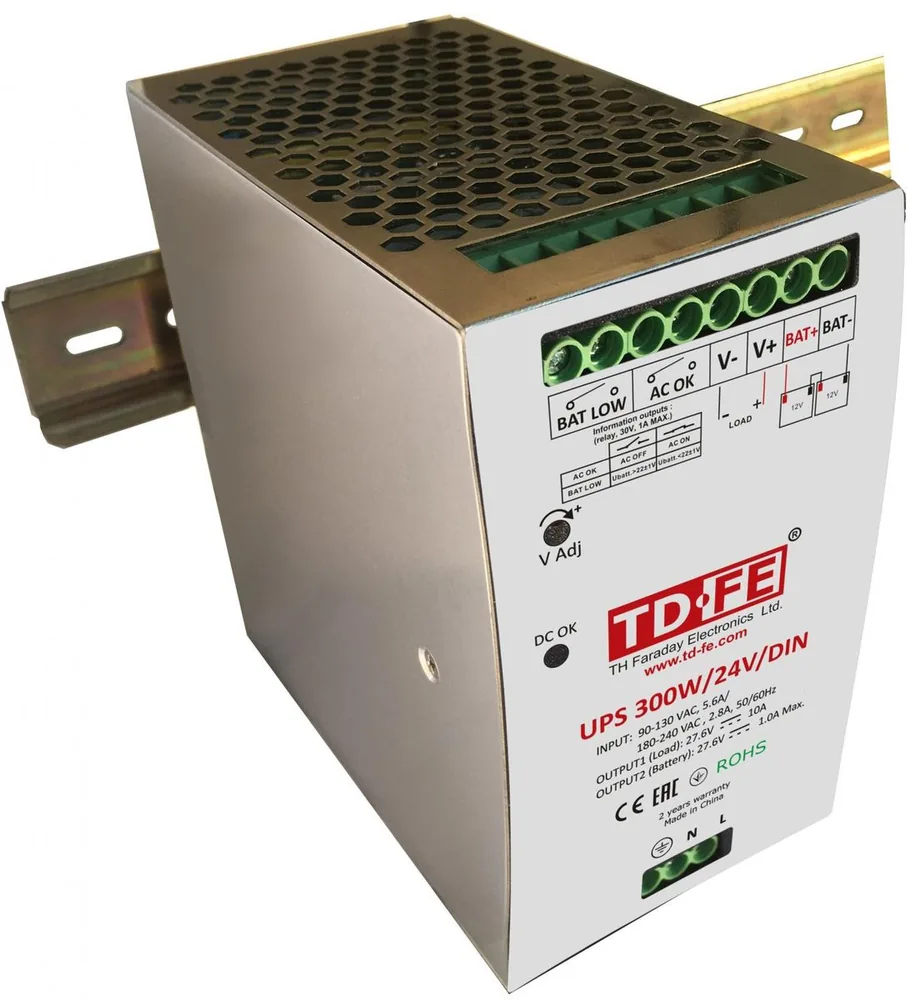 Блок бесперебойного питания UPS 300W/24V/DIN 2018