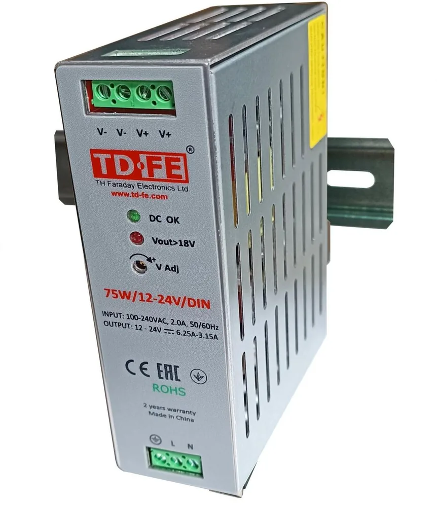 Блок питания 75W/12-24V/DIN 4004