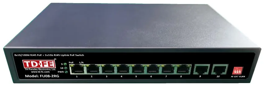 FU08-2RG. Сетевой PoE коммутатор